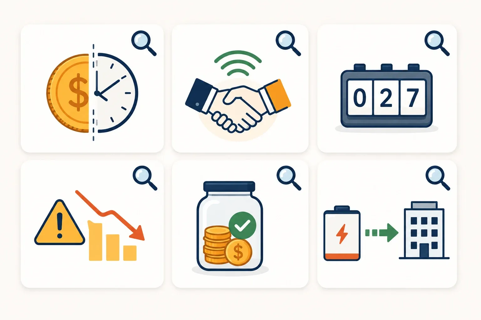 Infographic showing six questions to ask about a home battery rebate's obligations before comparing dollar figures