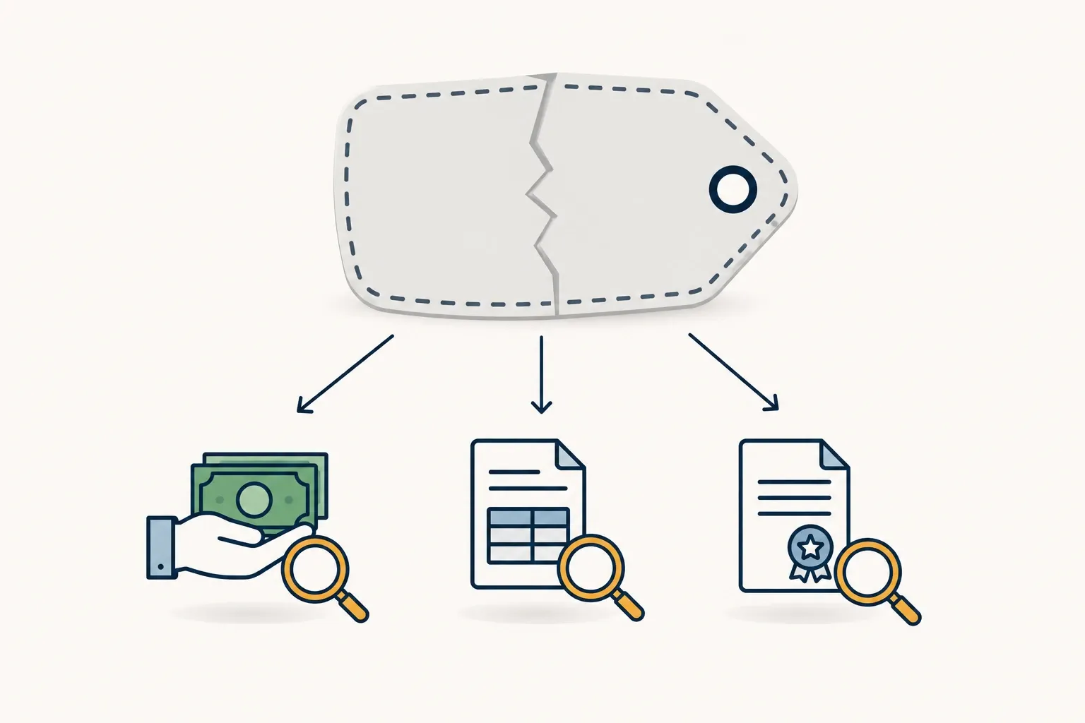 Infographic showing an inflated solar incentive total breaking into three verifiable parts: cash, tax reduction, and sourced documentation