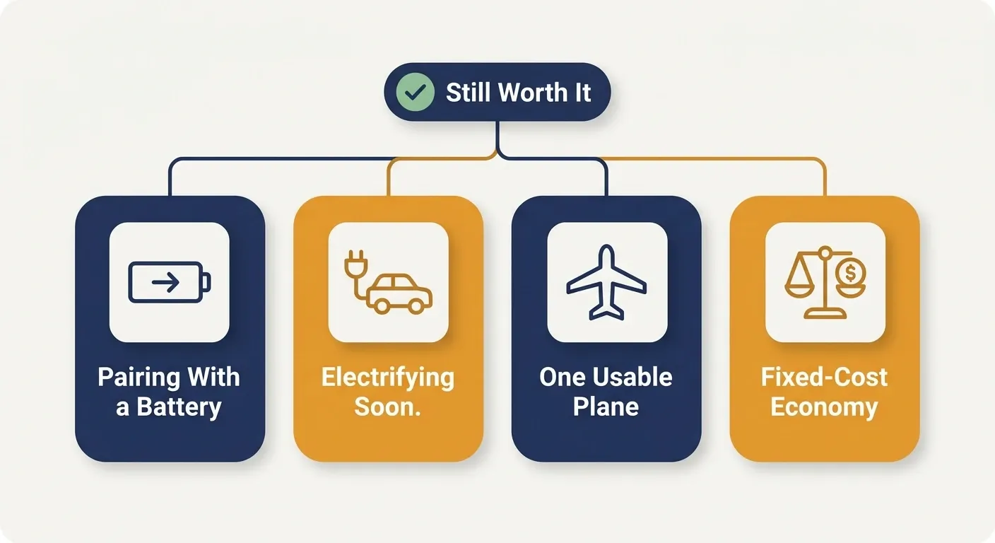 Infographic showing four cases where oversizing a solar system still makes sense under NEM 3.0 style export rates